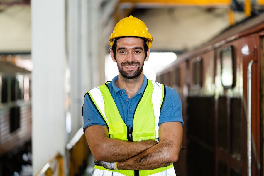 professional train engineer standing ready to work 2026 01 09 11 55 47 utc